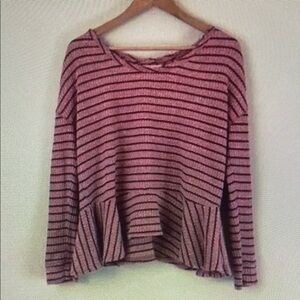 Striped Pink Women's Top